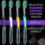Toothbrush Soft, Silver & Jade Flossing Bristles (Pack of 8) Colors May Vary - Image 2