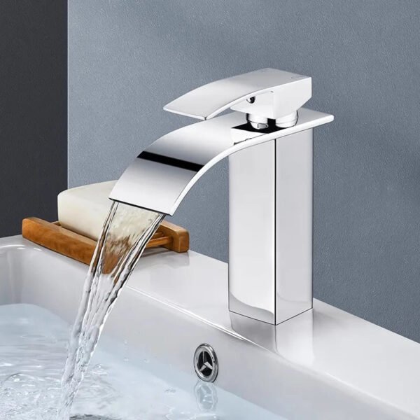 Copper Core Waterfall Basin Faucet - Image 1