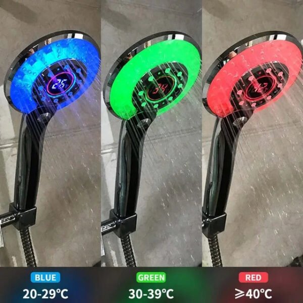 LED Shower Head with Digital Temperature Control - Image 7