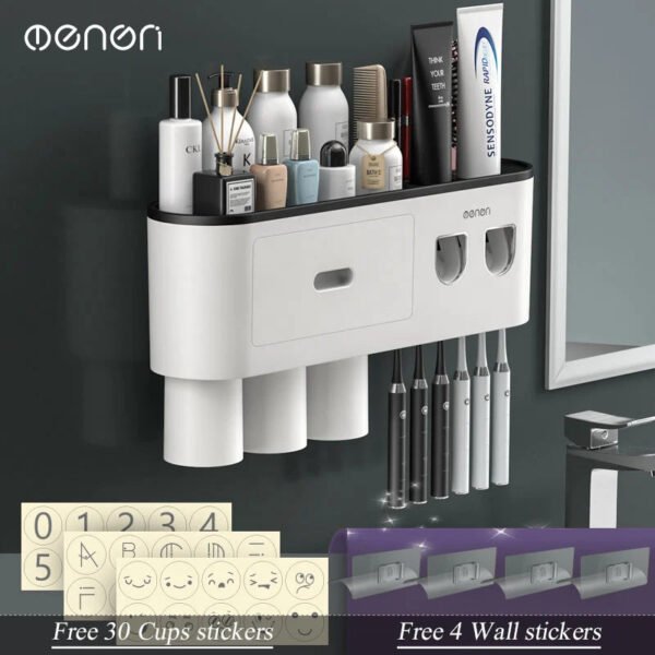 Magnetic Adsorption Inverted Toothbrush Holder - Image 10