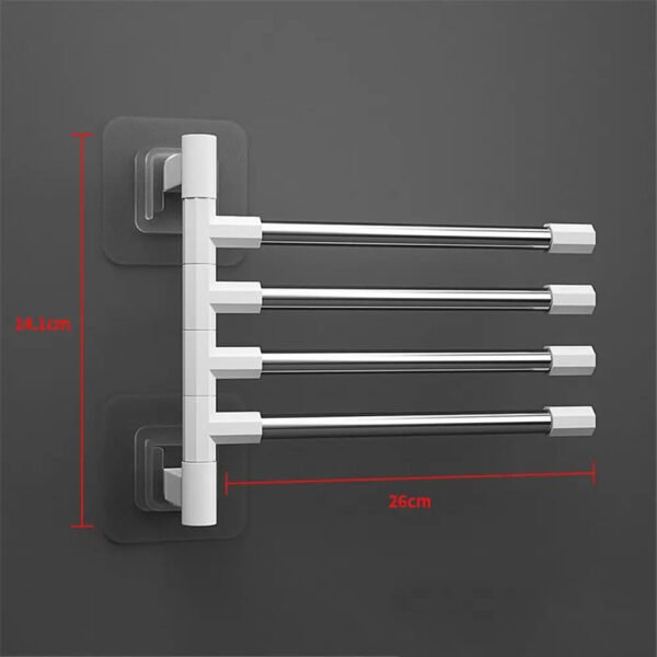 Wall Mounted Aluminum Towel Rack - Image 7