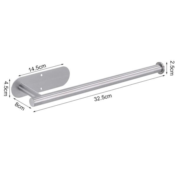 Stainless Steel Adhesive Toilet Paper Holder - Image 10