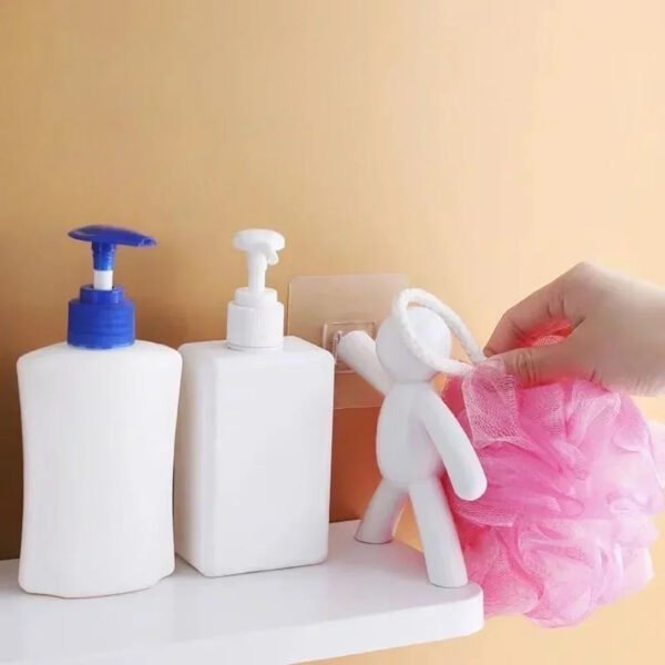 Self-Adhesive Bathroom Shampoo Storage Rack - Image 4