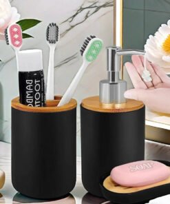 Bathroom Set Soap Dispenser Toothbrush Holder Soap Box