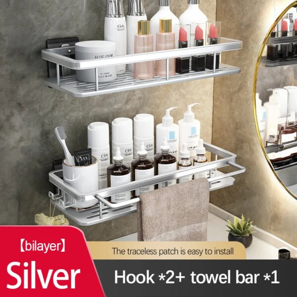 Stainless Steel Bathroom Storage Rack - Image 13
