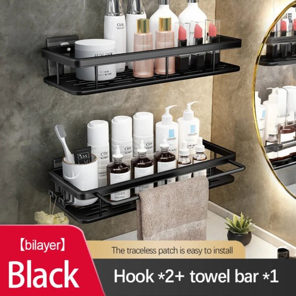 Stainless Steel Bathroom Storage Rack - Image 12