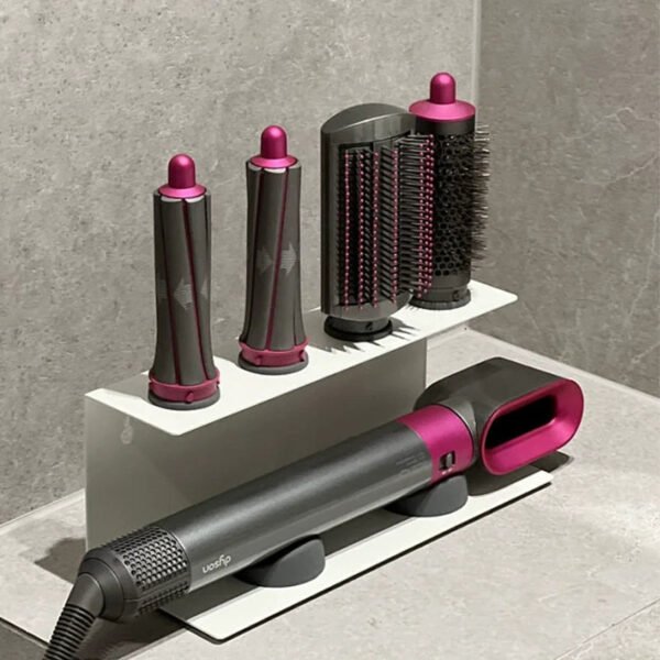 Wall-Mounted Hair Dryer Rack - Image 1