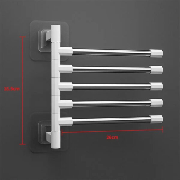 Wall Mounted Aluminum Towel Rack - Image 8