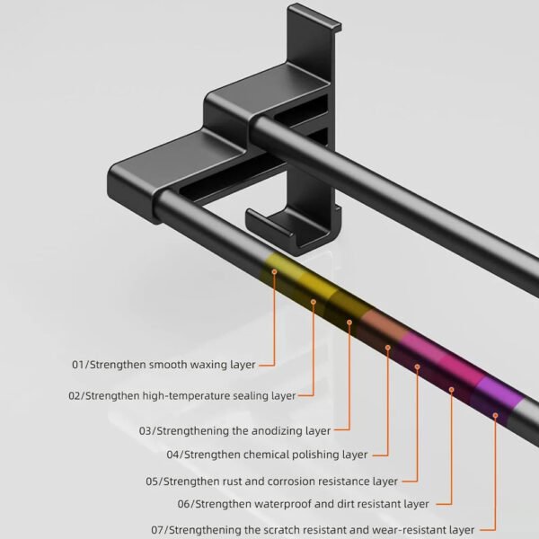 Space Aluminum Towel Rack - Image 5