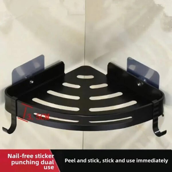 No-Drill Aluminum Shower Shelf - Image 10