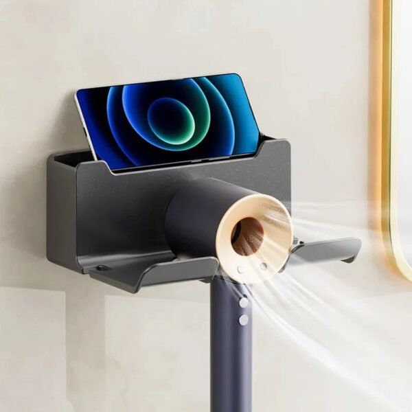 Wall-Mounted Hair Dryer Holder - Image 2