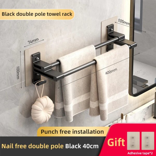 Space Aluminum Towel Rack - Image 7