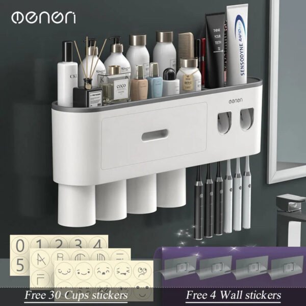 Magnetic Adsorption Inverted Toothbrush Holder - Image 17