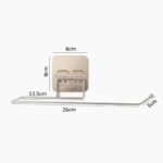 Stainless Steel Adhesive Toilet Paper Holder - Image 7