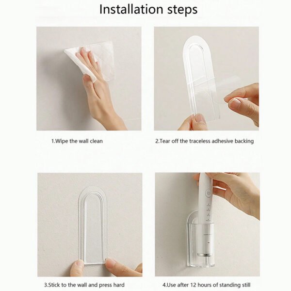 Electric Wall Mounted Toothbrush Holder Storage Base - Image 5
