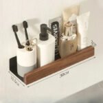Punch-Free Wooden Bathroom Shelf - Image 7