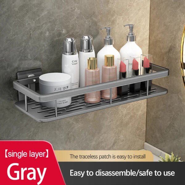 Stainless Steel Bathroom Storage Rack - Image 9