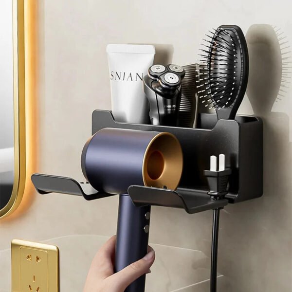 Wall-Mounted Hair Dryer Holder - Image 4