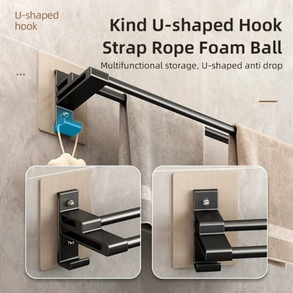 Space Aluminum Towel Rack - Image 3