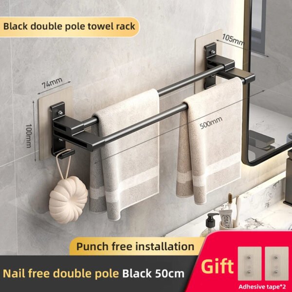 Space Aluminum Towel Rack - Image 9