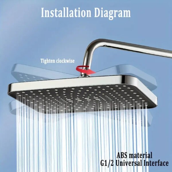 High-Pressure Rainfall Shower Head - Image 1