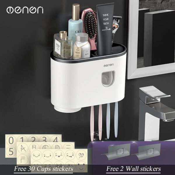 Magnetic Adsorption Inverted Toothbrush Holder - Image 7