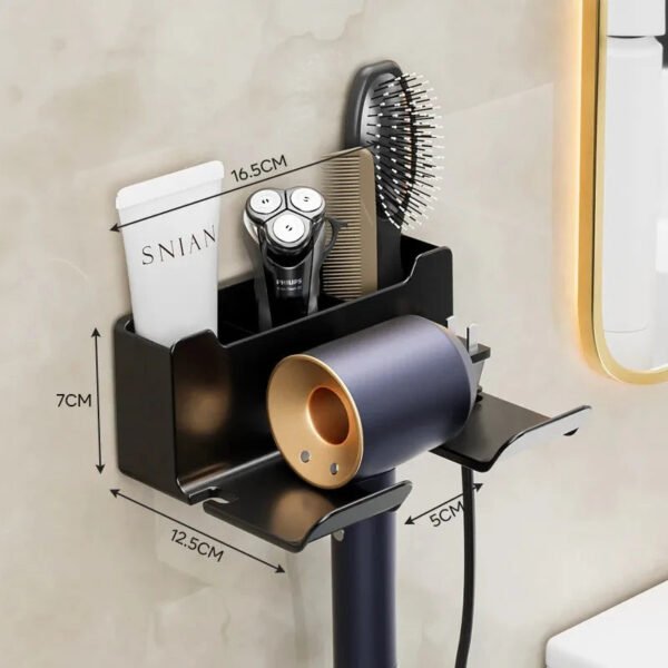 Wall-Mounted Hair Dryer Holder - Image 5