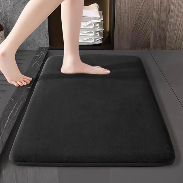 Super Absorbent Non-Slip Velvet Bathroom Door Floor Mat - Image 10