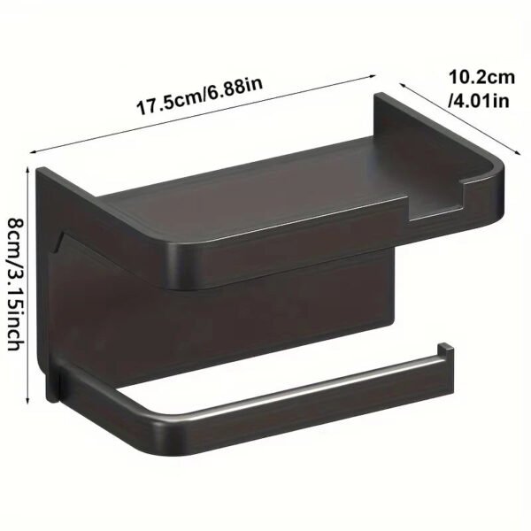 Wall-Mounted Toilet Paper Holder - Image 5