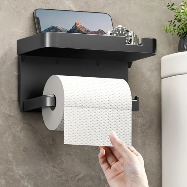 Wall-Mounted Toilet Paper Holder - Image 1