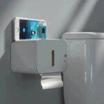 Induction Toilet Paper Holder Shelf