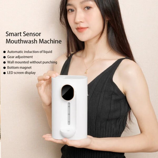 Touchless Wall-Mount Smart Mouthwash Dispenser - Image 6