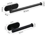 Stainless Steel Adhesive Toilet Paper Holder - Image 18