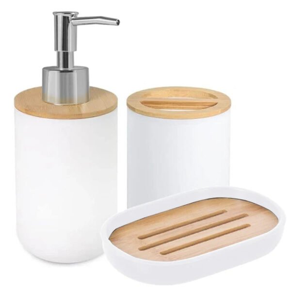 Bathroom Set Soap Dispenser Toothbrush Holder Soap Box - Image 7