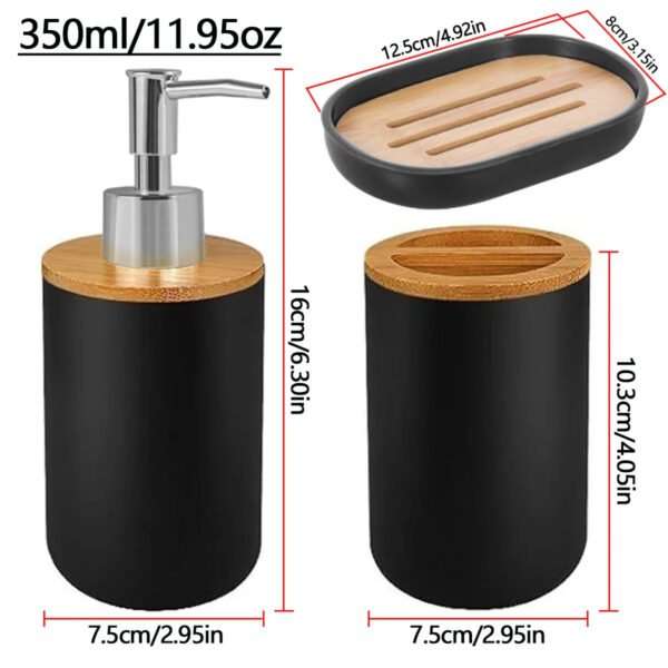 Bathroom Set Soap Dispenser Toothbrush Holder Soap Box - Image 4