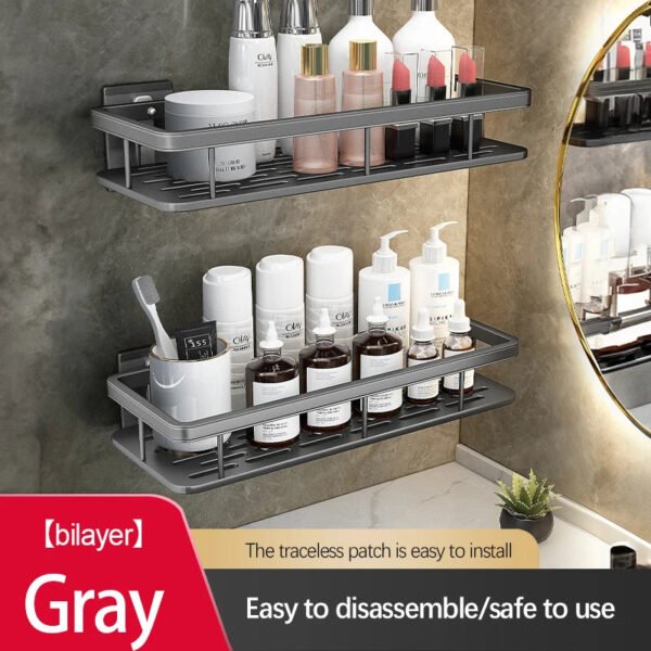 Stainless Steel Bathroom Storage Rack - Image 19