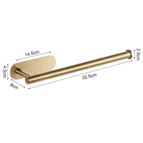 Stainless Steel Adhesive Toilet Paper Holder - Image 11