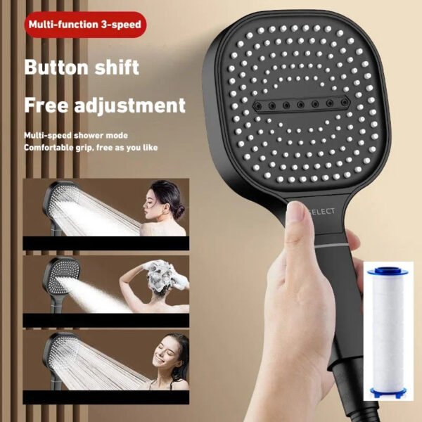 High Pressure Adjustable Shower Head - Image 4