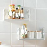 Self-Adhesive Bathroom Shampoo Storage Rack - Image 2