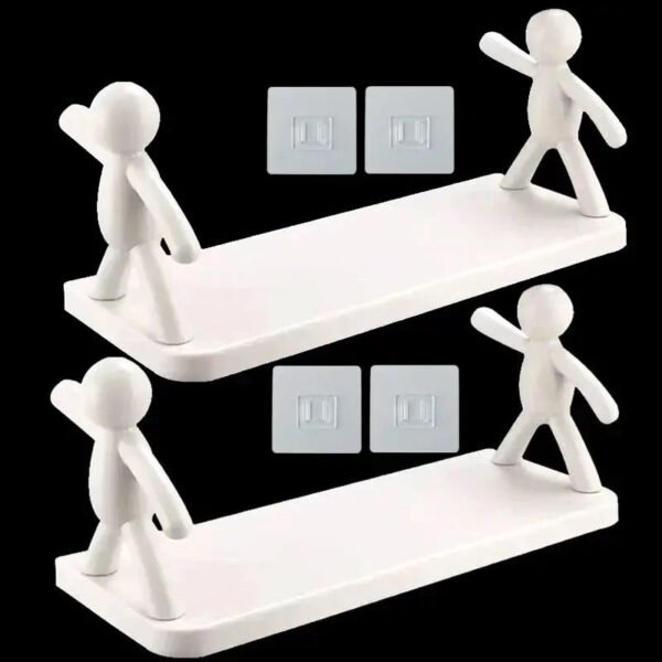 Self-Adhesive Bathroom Shampoo Storage Rack - Image 7