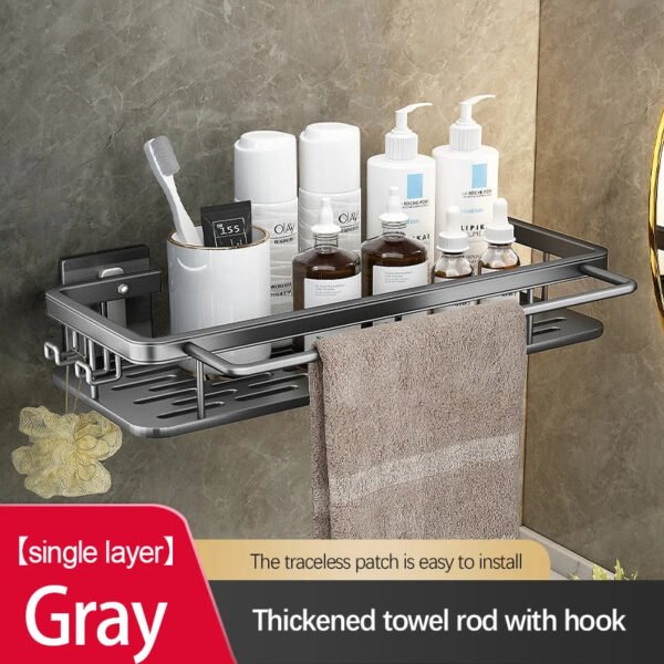 Stainless Steel Bathroom Storage Rack - Image 16