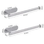 Stainless Steel Adhesive Toilet Paper Holder - Image 12