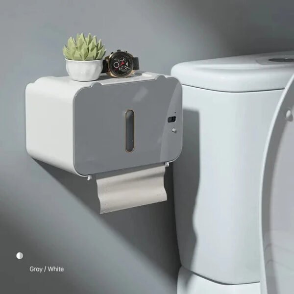 Induction Toilet Paper Holder Shelf - Image 7