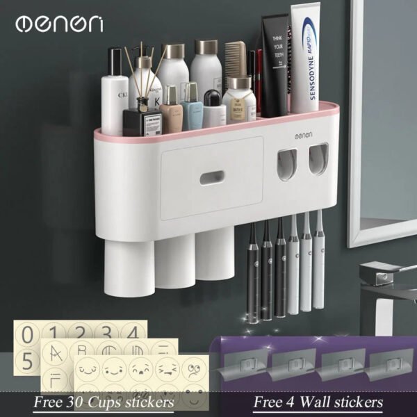 Magnetic Adsorption Inverted Toothbrush Holder - Image 11