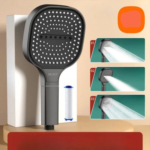 High Pressure Adjustable Shower Head - Image 15