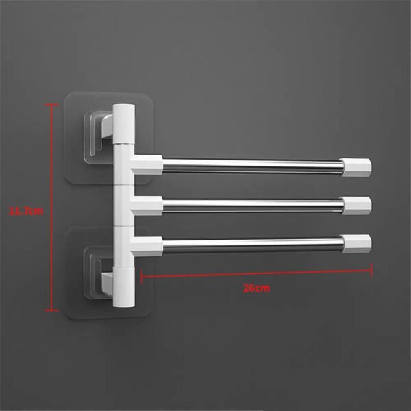 Wall Mounted Aluminum Towel Rack - Image 9
