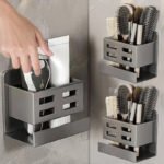 Hole-Free Multifunctional Wall-Mounted Storage Rack - Image 2