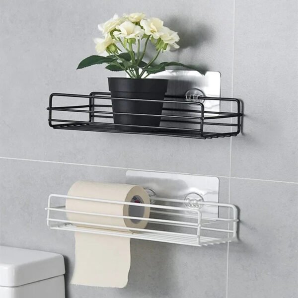 Floating Wall Shelf Metal Organizer Cart - Image 3