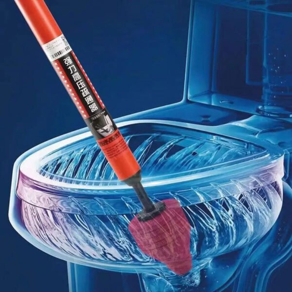 High Pressure Toilet Plunger Silicone Pipe Unblocker - Image 1