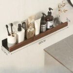 Punch-Free Wooden Bathroom Shelf - Image 9
